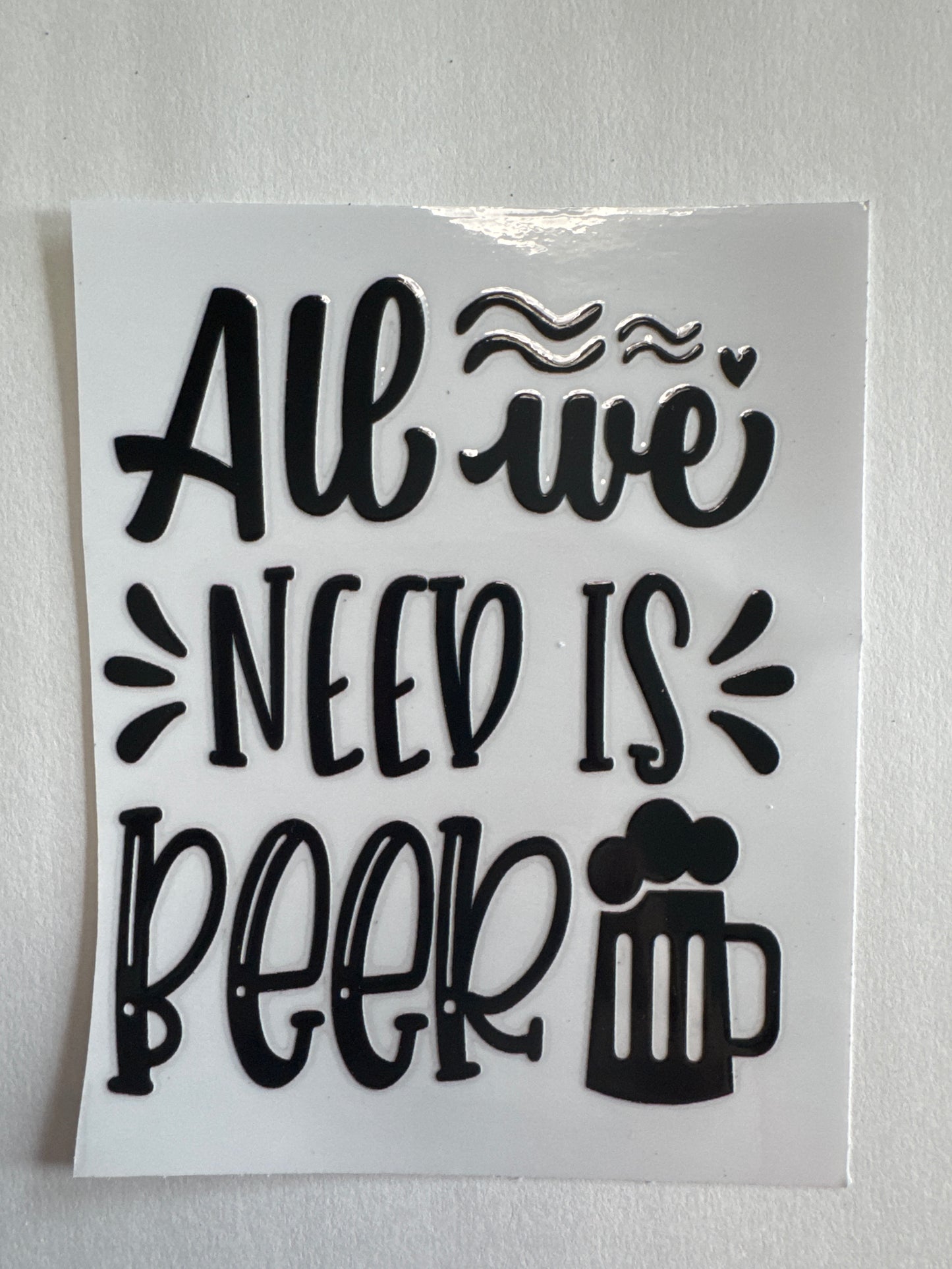 All we need is beer
