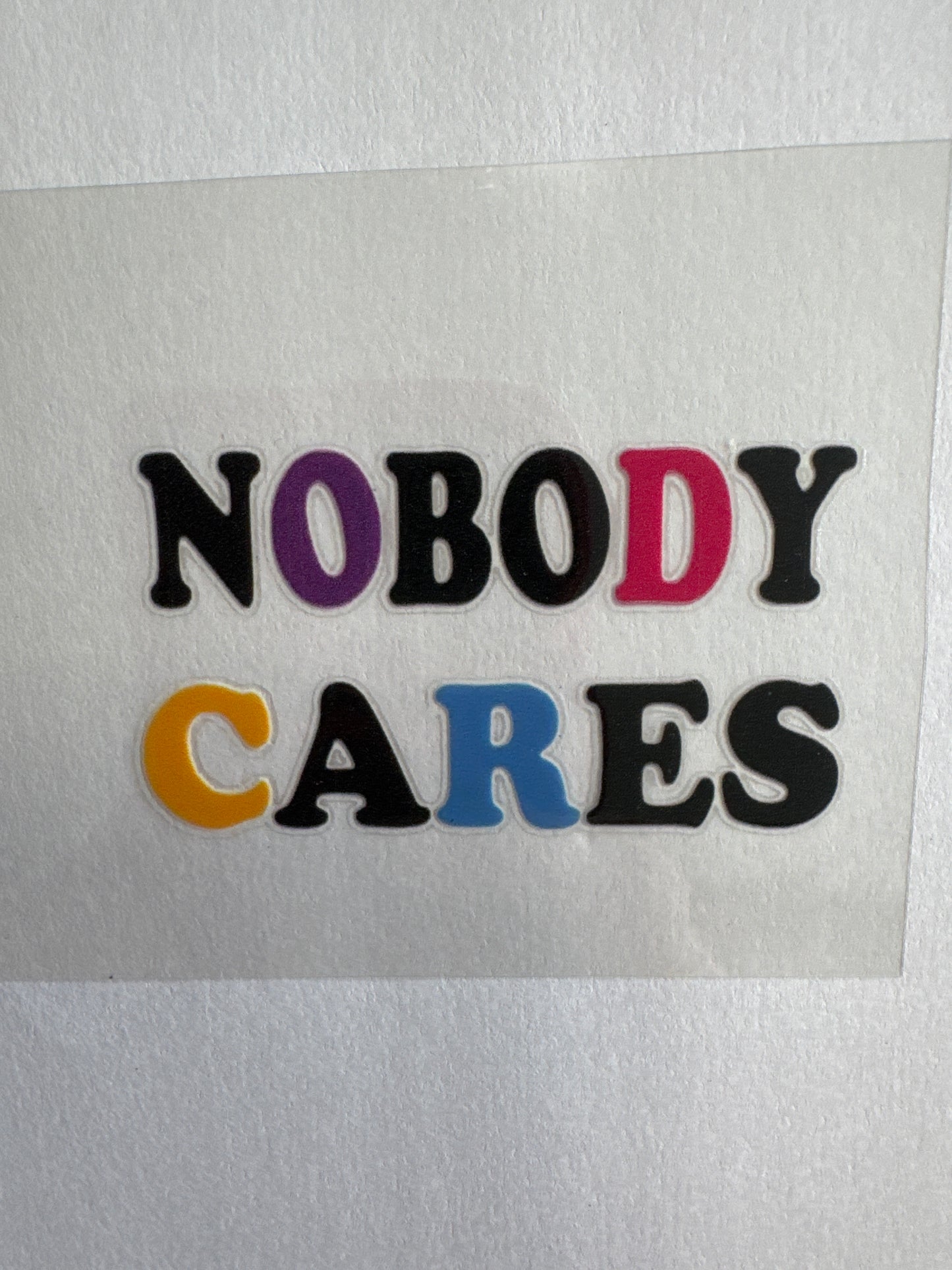 Nobody cares
