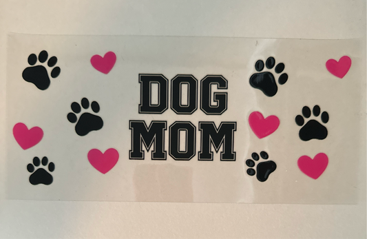 Pink hearts dog mom