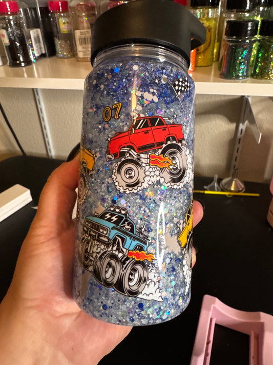 Custom 10oz Plastic flip top kids bottle