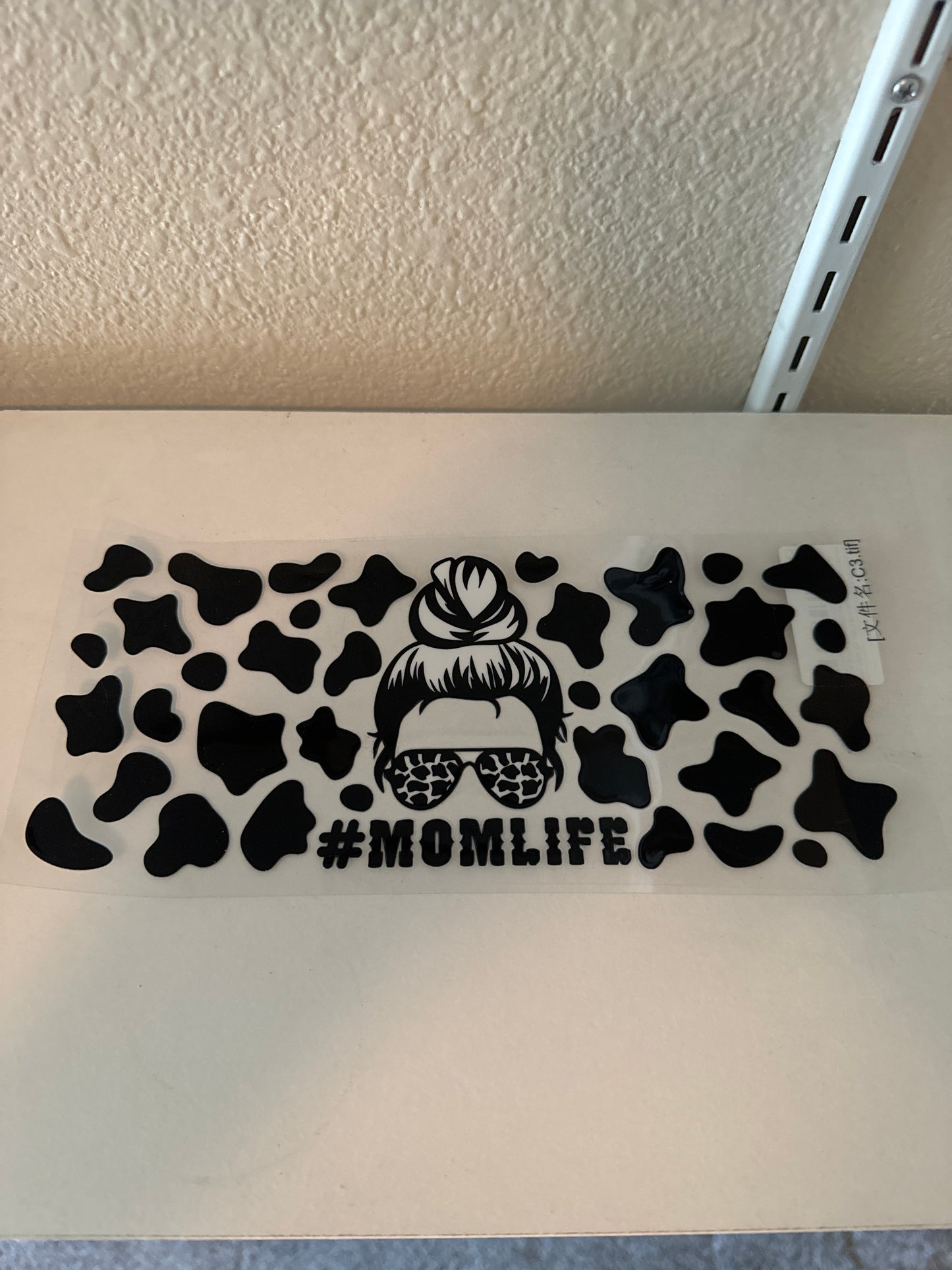 Mom life cow print