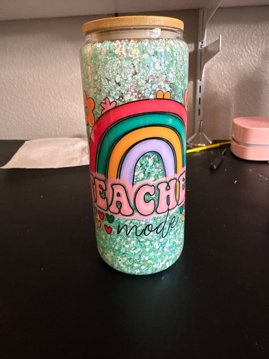 Custom snow globe tumbler 20oz
